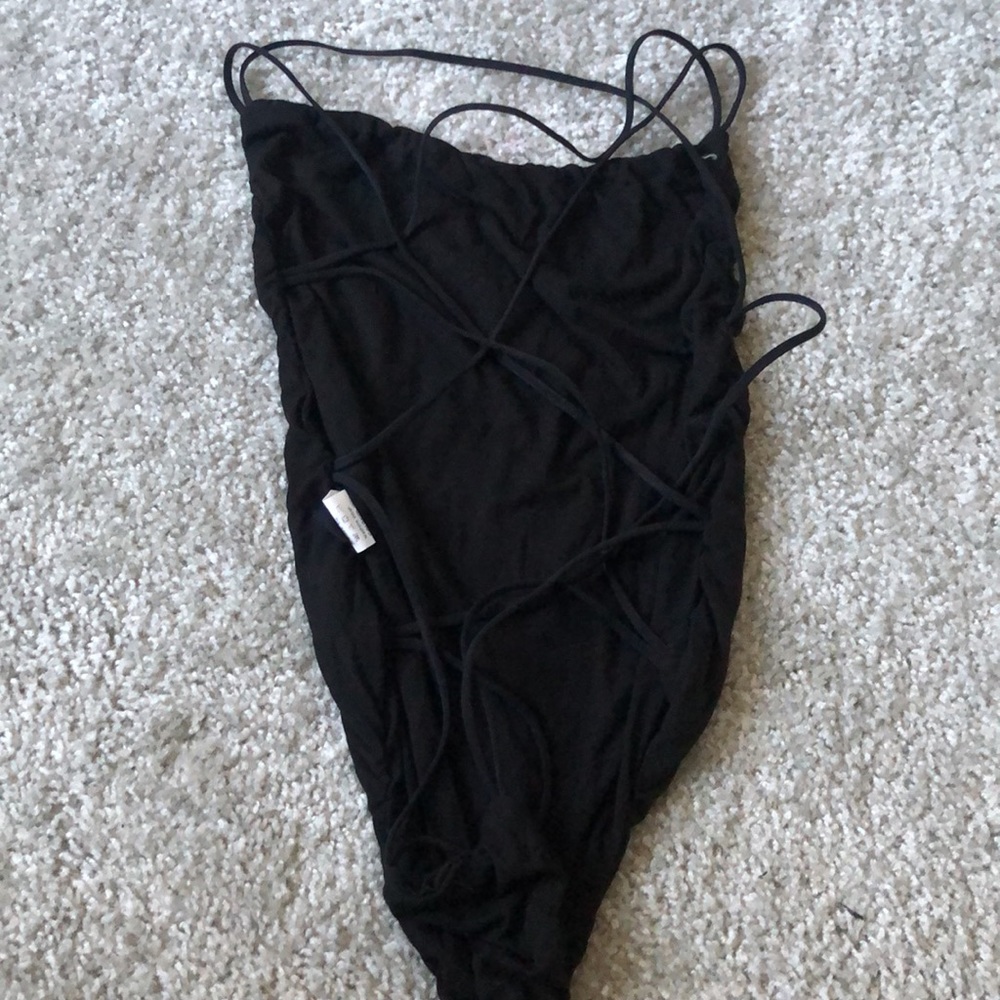 Black strap bodysuit - Picture 2 of 3